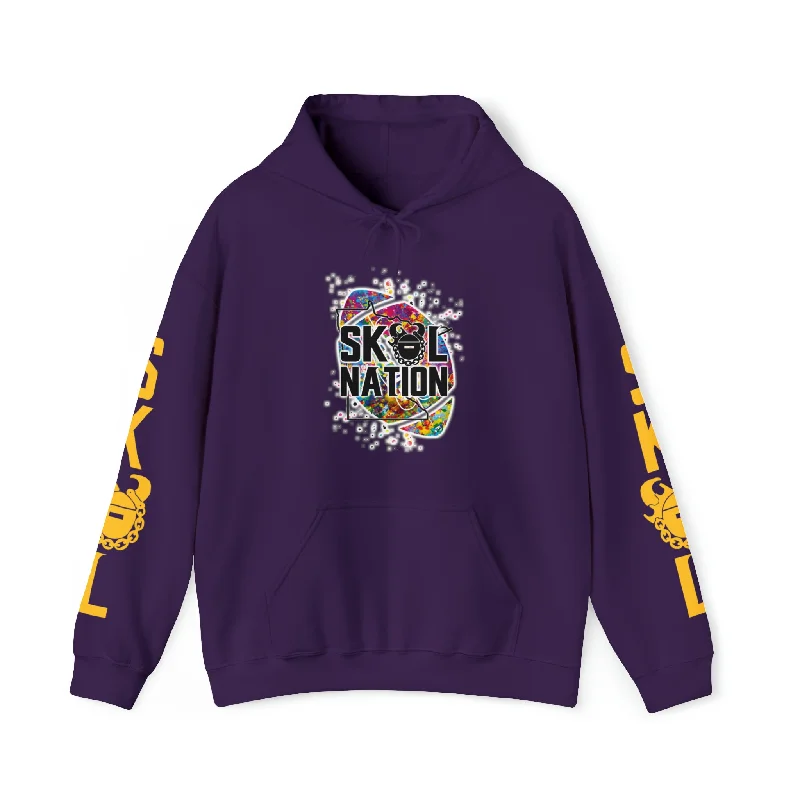 Unisex Heavy Blend™ Hooded Sweatshirt - MN Nation (Color Blast) + Original (Sleeves) Hoodie with Belted Waist Structured Tailored