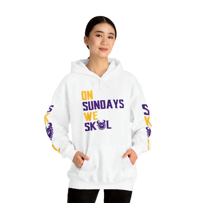 Unisex Heavy Blend™ Hooded Sweatshirt - On Sundays + The Original (Sleeves) Hoodie with Hood Adjustable Protection