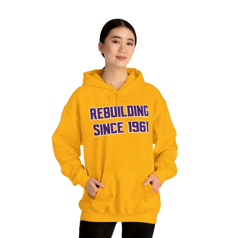 Unisex Heavy Blend™ Hoodie - Rebuilding Since 1961 Hoodie with Double Zipper Versatile Adjustable