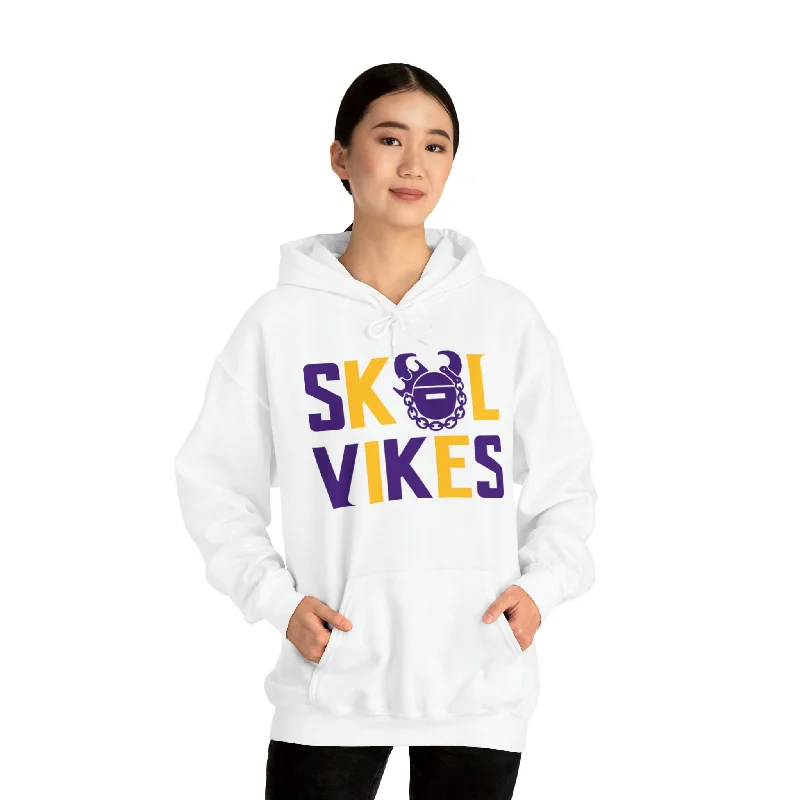 Unisex Heavy Blend™ Hoodie - Vikes Hoodie with Illustration Artistic Creative