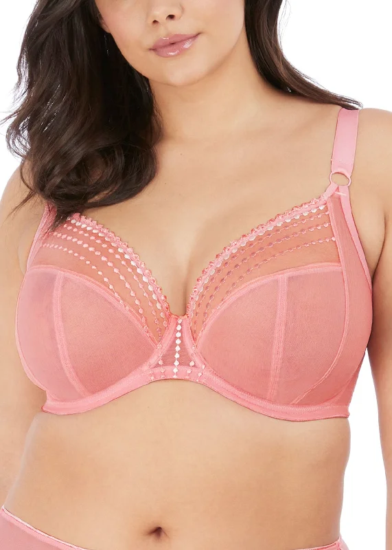 ELOMI EL8900 MATILDA  UNDERWIRE PLUNGE BRA FASHION Sporty Wireless Bra