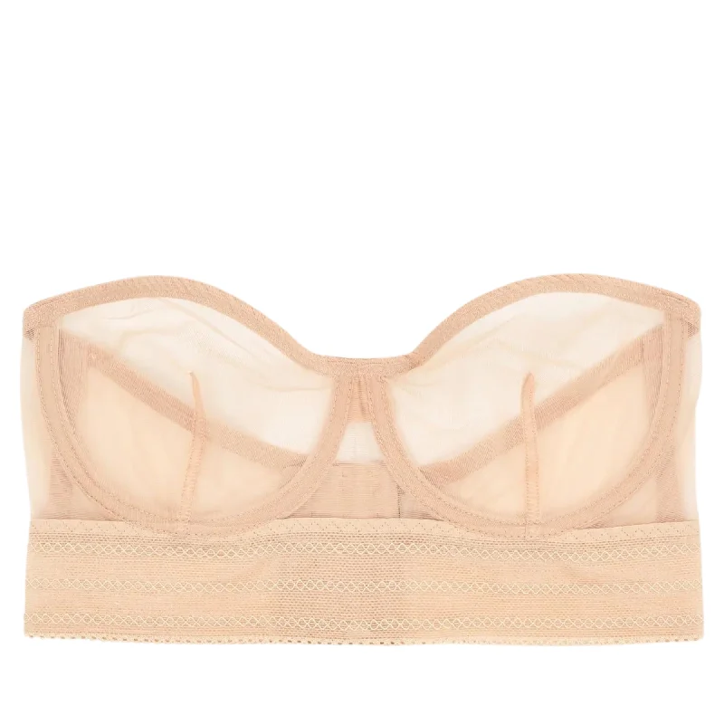 Else Bare Underwire Strapless Bra Soft Cotton Bra