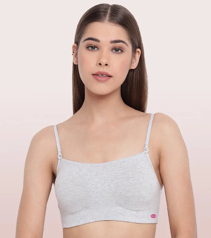 Full Coverage Non-Padded Wirefree Comfort Cami Detachable Bra Active Support Bra