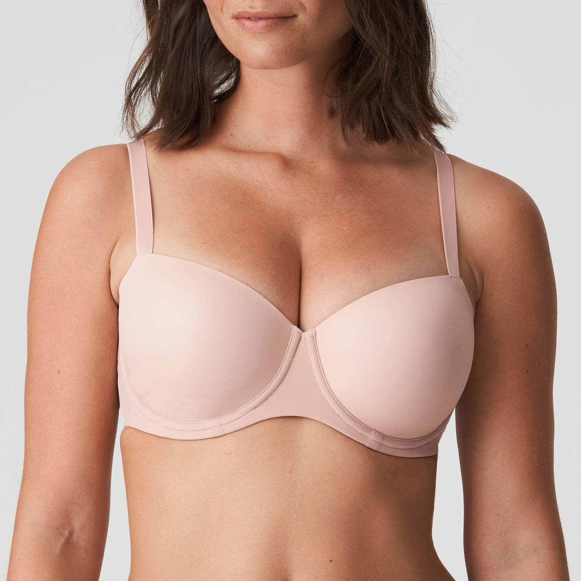 Figuras Padded Balcony Bra In Powder Rose - PrimaDonna High Support Bra