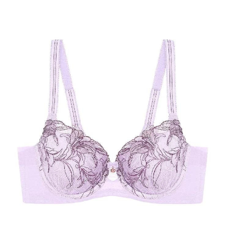 FLORALE ORCHID WIRED PUSH UP BRA Breathable Sports Bra