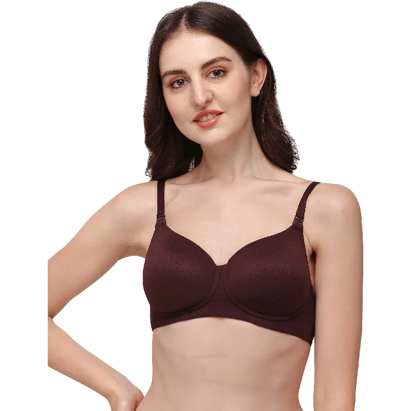 Full Coverage Padded Non Wired Nursing Bra-CB-128 Comfortable Bralette Style