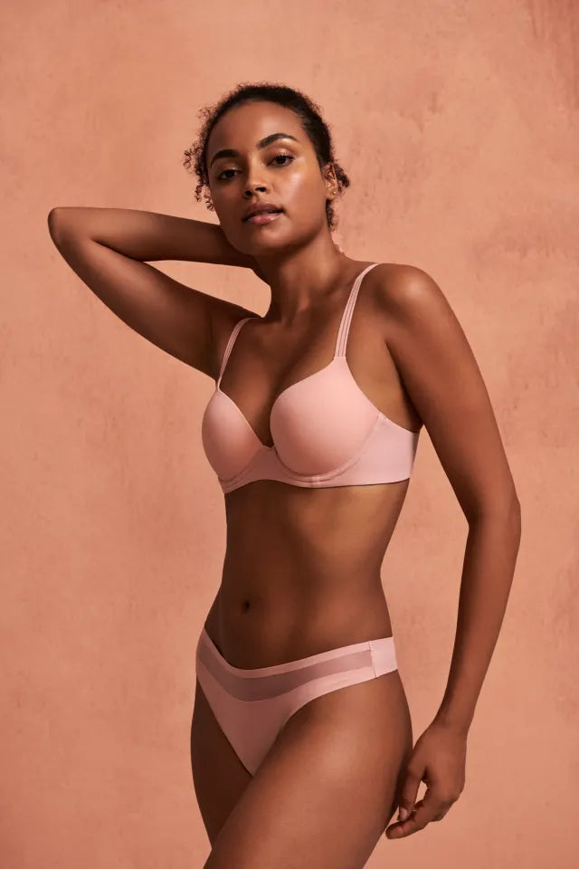 Louie Push Up Bra In Powder Rose - Marie Jo Padded Push-Up Bra