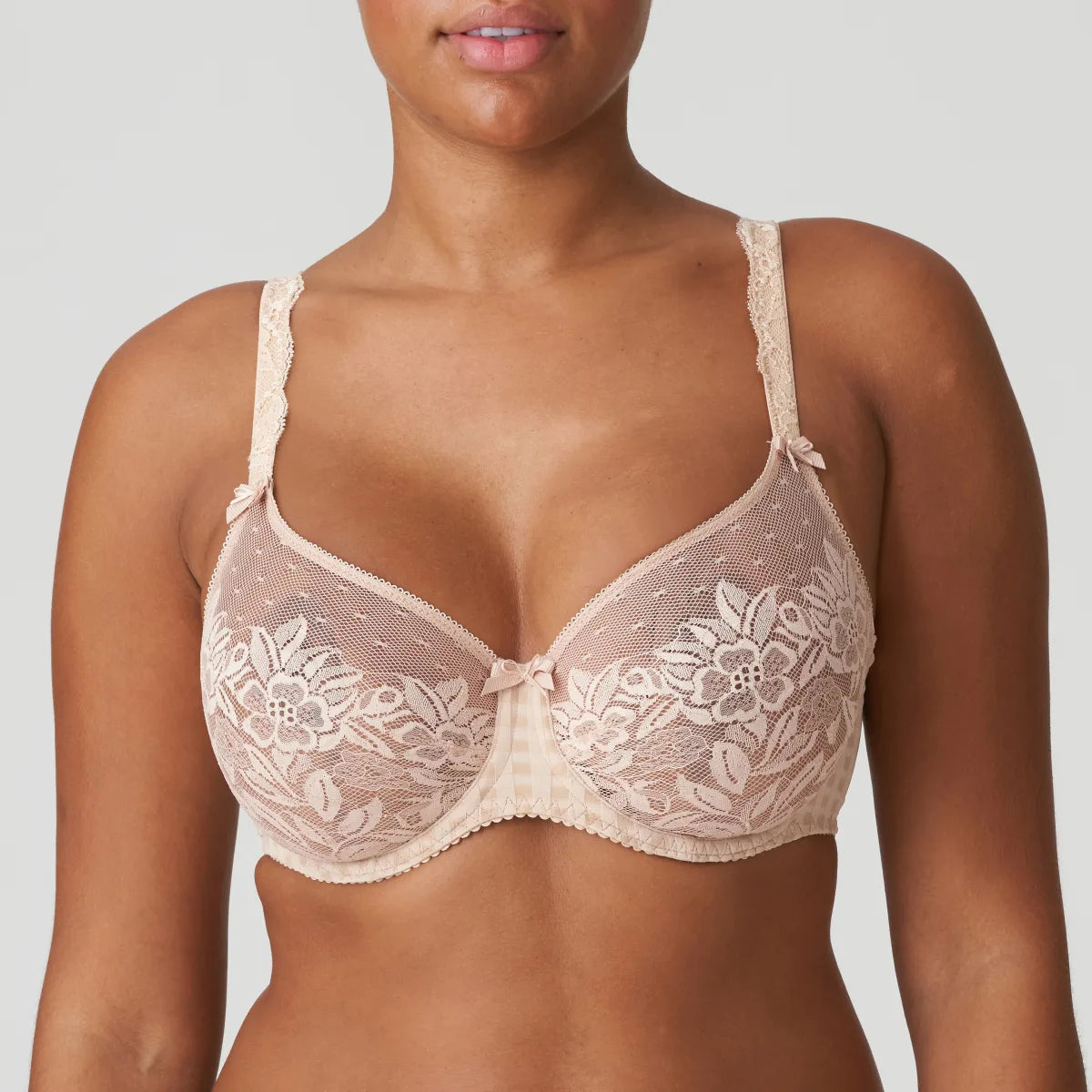 Madison Non Padded Full Cup Seamless Bra In Caffé Latte - Prima Donna Comfortable Bralette Style