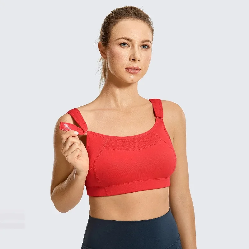 Maxi Support Wireless High Impact Sports Bra - Red Simple Wireless Bra