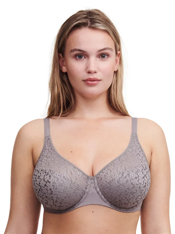 Norah Comfort Flex Fit Full Cup Bra In Purple Grey - Chantelle Adjustable Back Bra