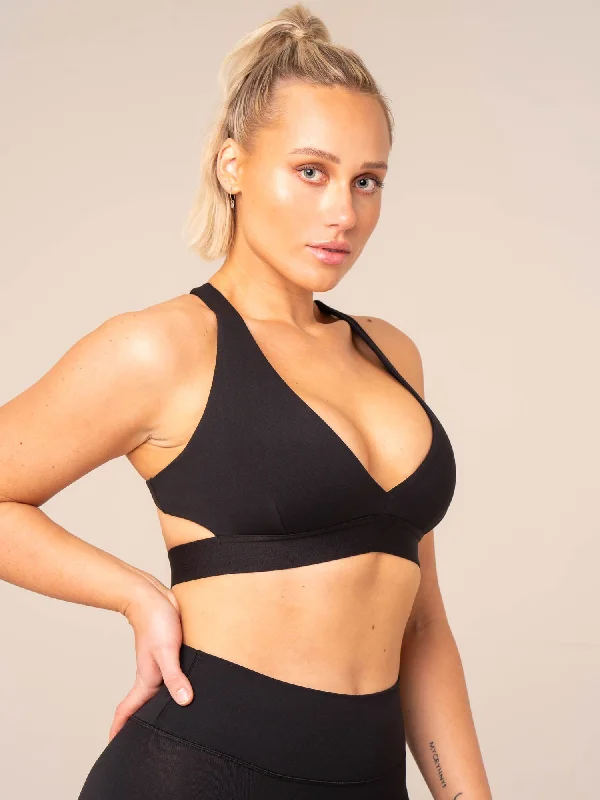 Prime Sports Bra - Black Chic Lace Bra