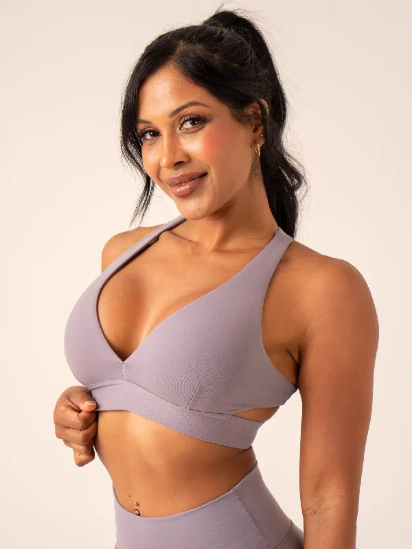 Prime Sports Bra - Mauve Feminine Lace Bra