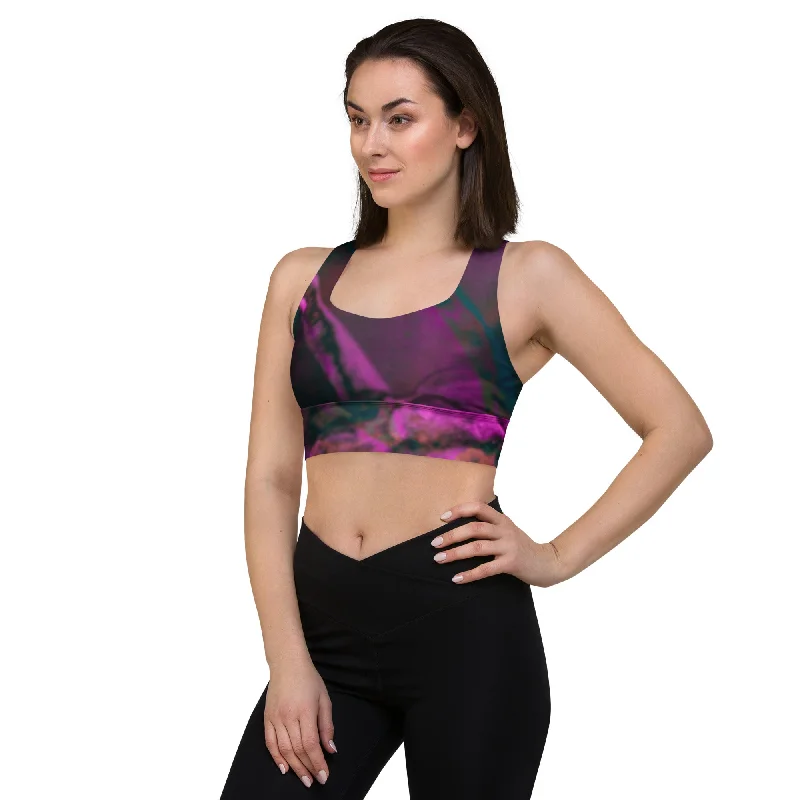 Rise Longline sports bra Adjustable Comfort Bra