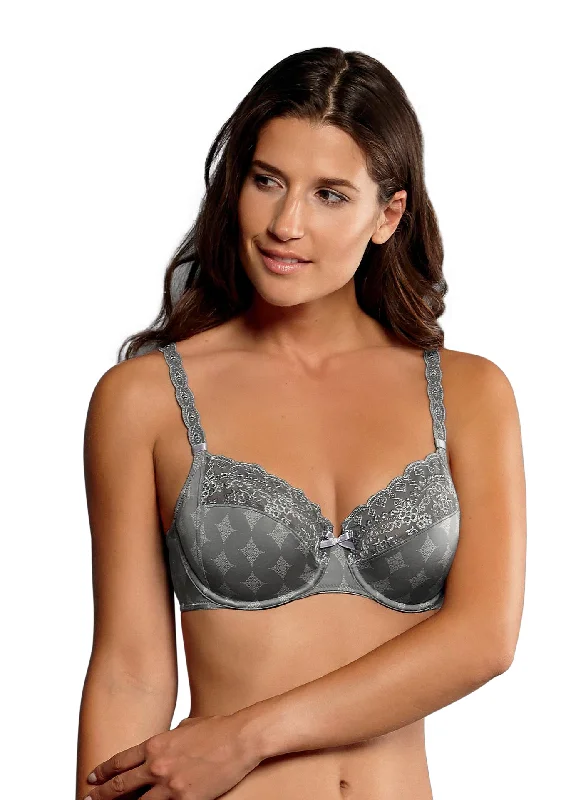 Rosa Faia Womens Mila Full Figure Underwired Bra Chic Lace Bra