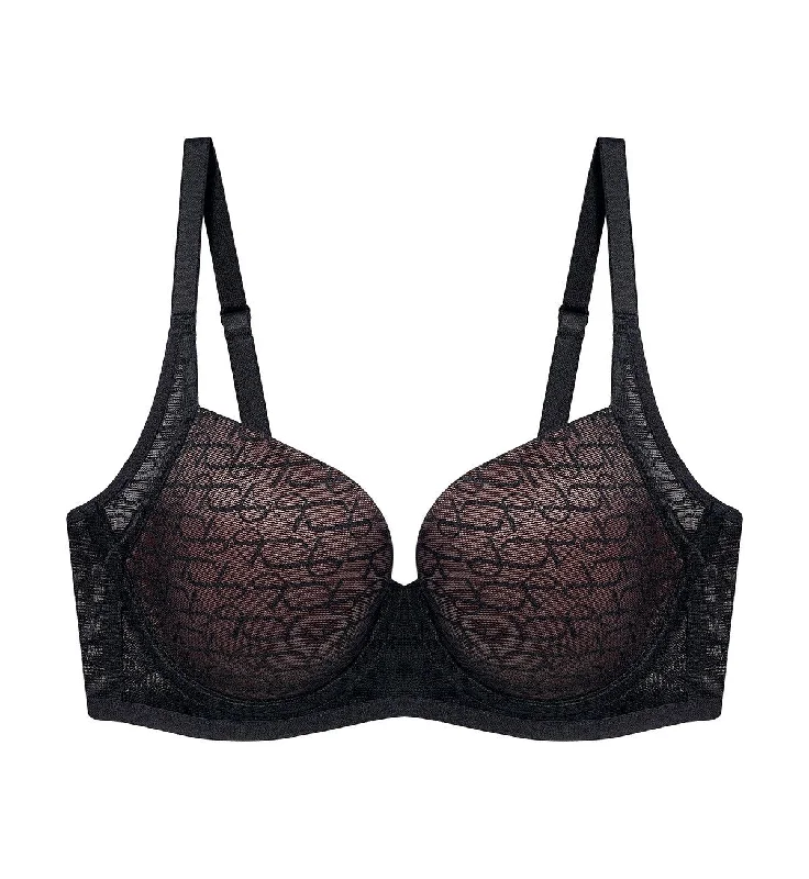 SIGNATURE SHEER WIRED PADDED BRA Comfortable Fit Bralette