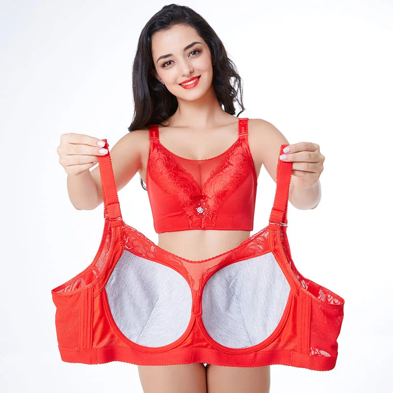 Plus Size Full Cup Big Size Bras For Women Fashionable Push-Up Bra