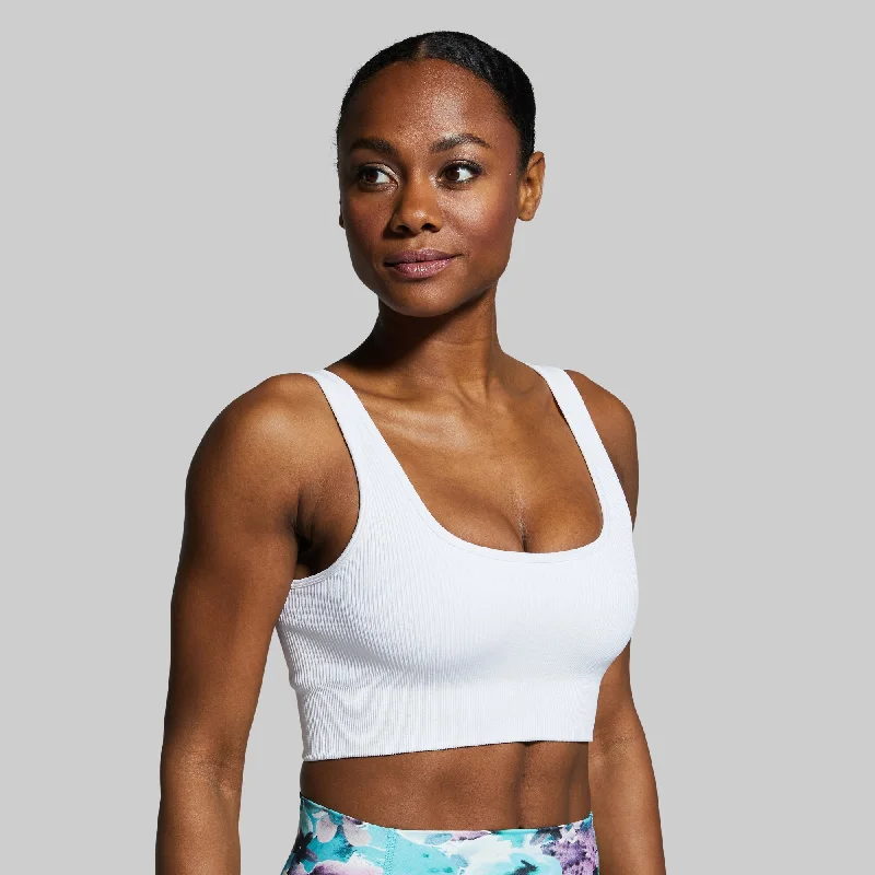 Studio Sports Bra (White) Strapless Support Bra