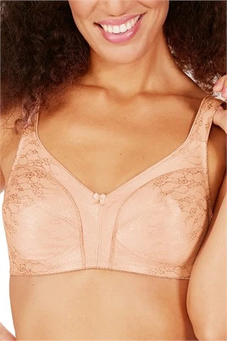 Tessa #44801 Non-wired Bra - Rose Nude Adjustable Bra Straps