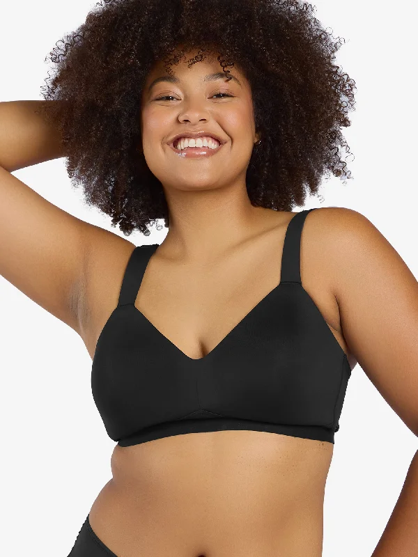 The Aurora - Lightly Lined Microfiber Wirefree Bra Smooth Stretch Bra