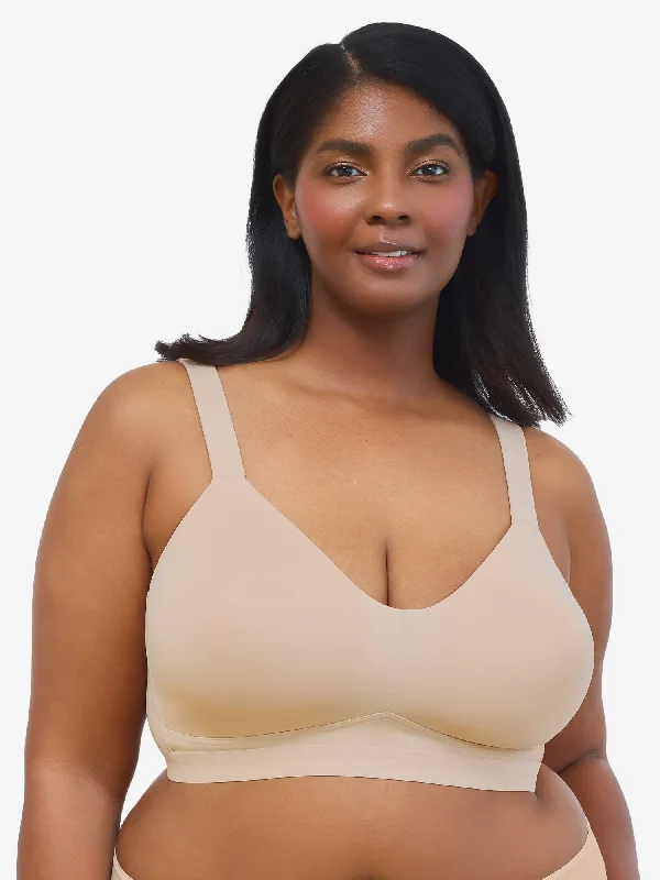 The Aurora - Lightly Lined Microfiber Wirefree Bra High Support Sports Bra