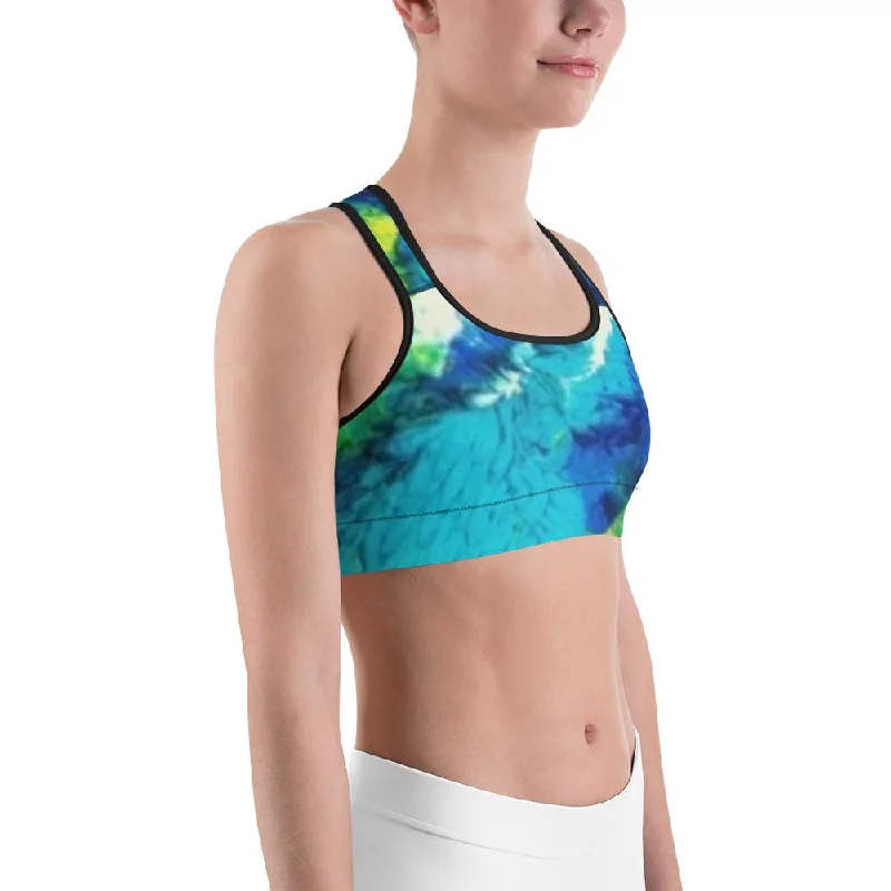 Transcendent Water Lily Sports bra Comfortable Lounge Bra