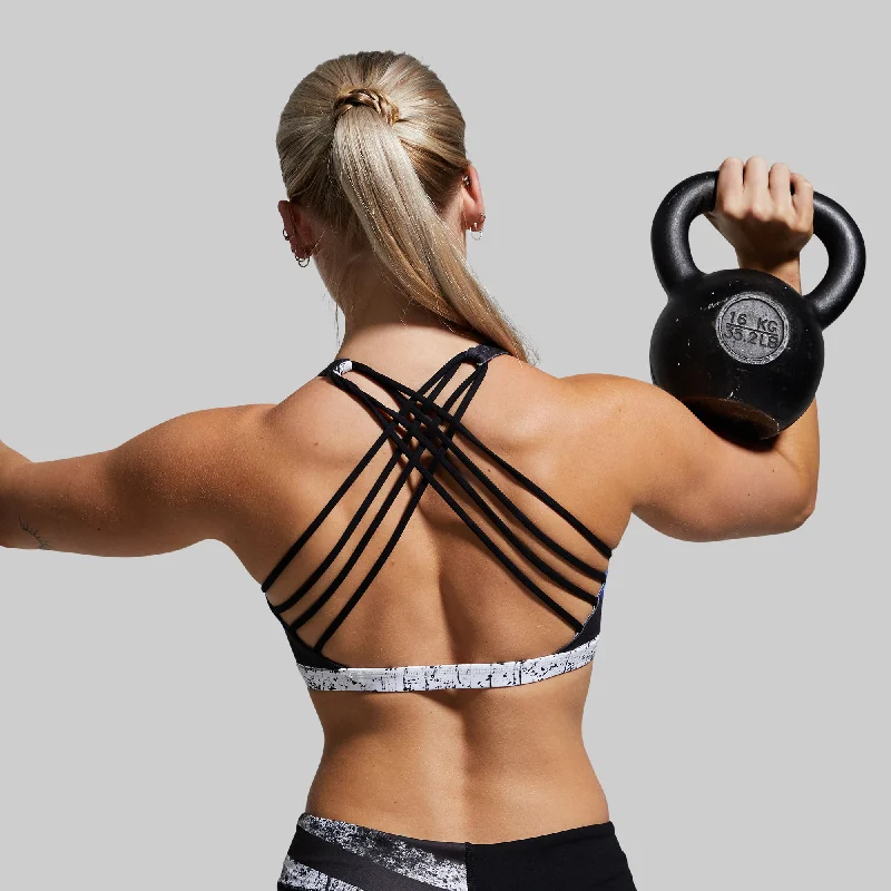 Vitality Sports Bra (Thin Blue Line) Stylish Lace Bralette