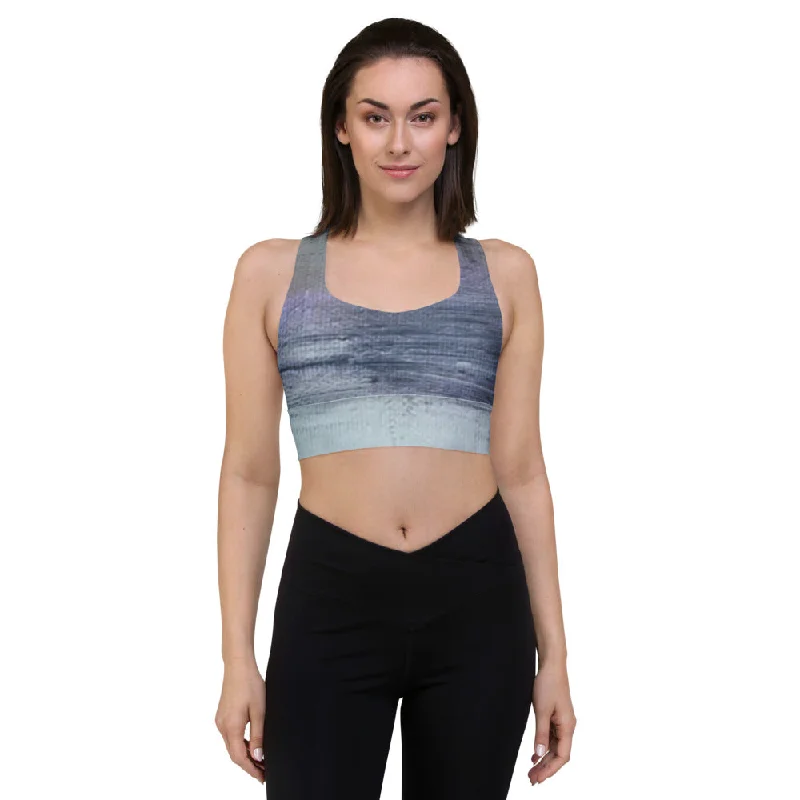 Water Sky Wind ll Longline sports bra High-Cut Bra Design