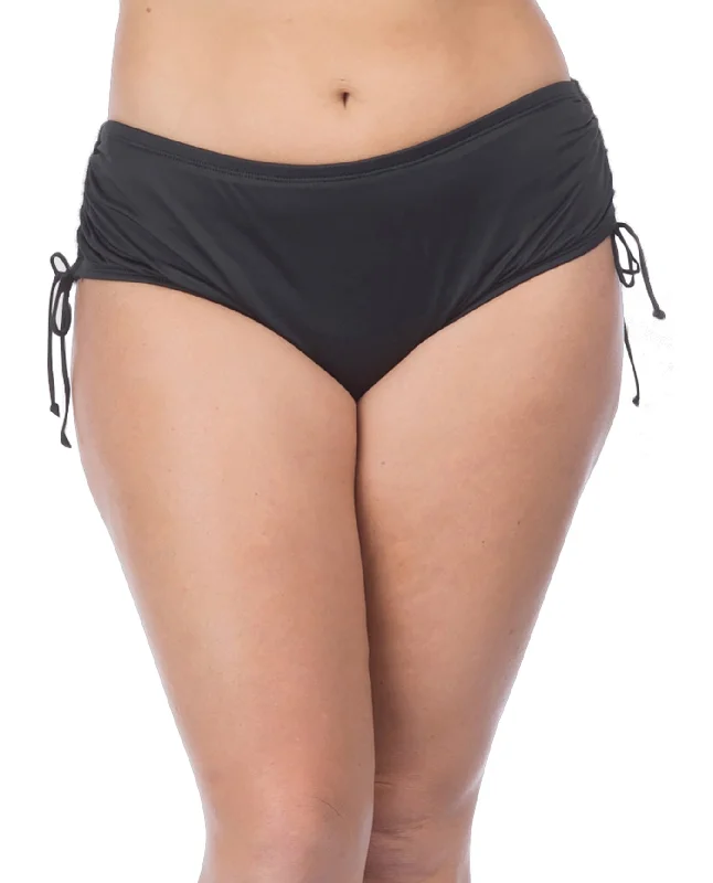 24th and Ocean Plus Size Adjustable Brief Swim Bottom Swim Skirt Set