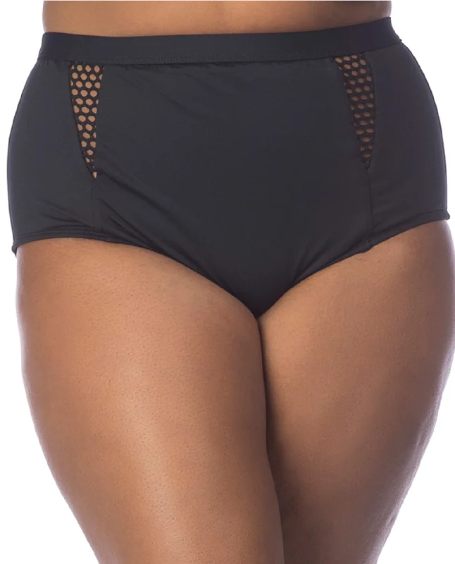 La Blanca All Meshed Up Plus Size Hi-Rise Swim Bottom Casual Swim Dress