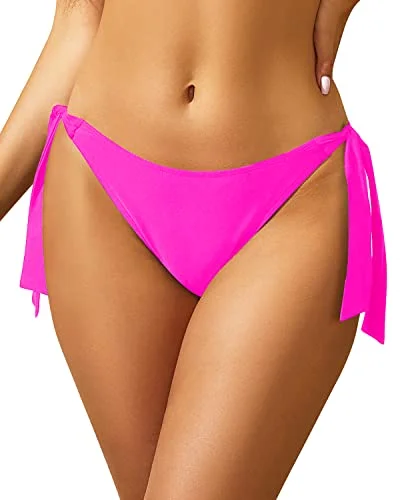 String Swim Bottom Adjustable Side Ties and Low Rise Swimwear for Women Sexy Swimwear Set