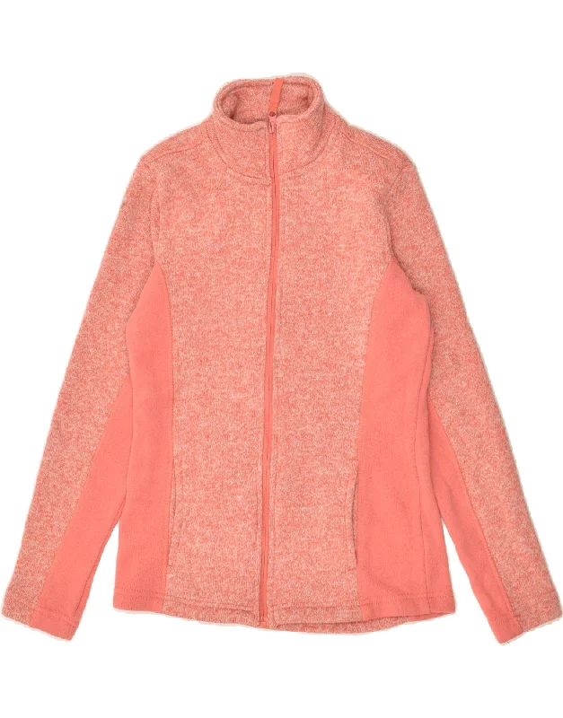 MOUNTAIN WAREHOUSE Womens Tracksuit Top Jacket UK 10 Small Pink Polyester Wool Jacket Cashmere Jacket Tweed Jacket