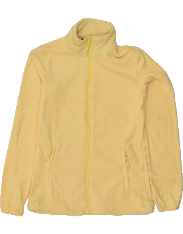 MOUNTAIN WAREHOUSE Womens Tracksuit Top Jacket UK 8 Small Yellow Polyester Insulated Jacket Fitted Jacket Loose Jacket