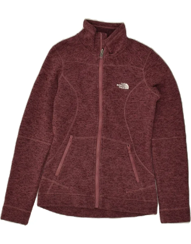 THE NORTH FACE Womens Tracksuit Top Jacket UK 6 XS Maroon Polyester Denim Jacket Leather Jacket Suede Jacket