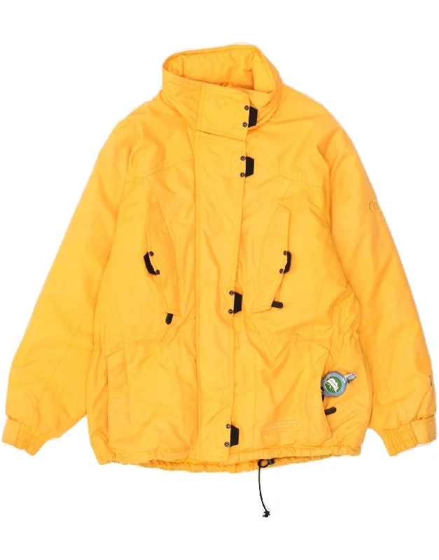 TRESPASS Womens Loose Fit Hooded Ski Jacket UK 10 Small Yellow Polyamide Striped Jacket Polka Dot Jacket Floral Jacket