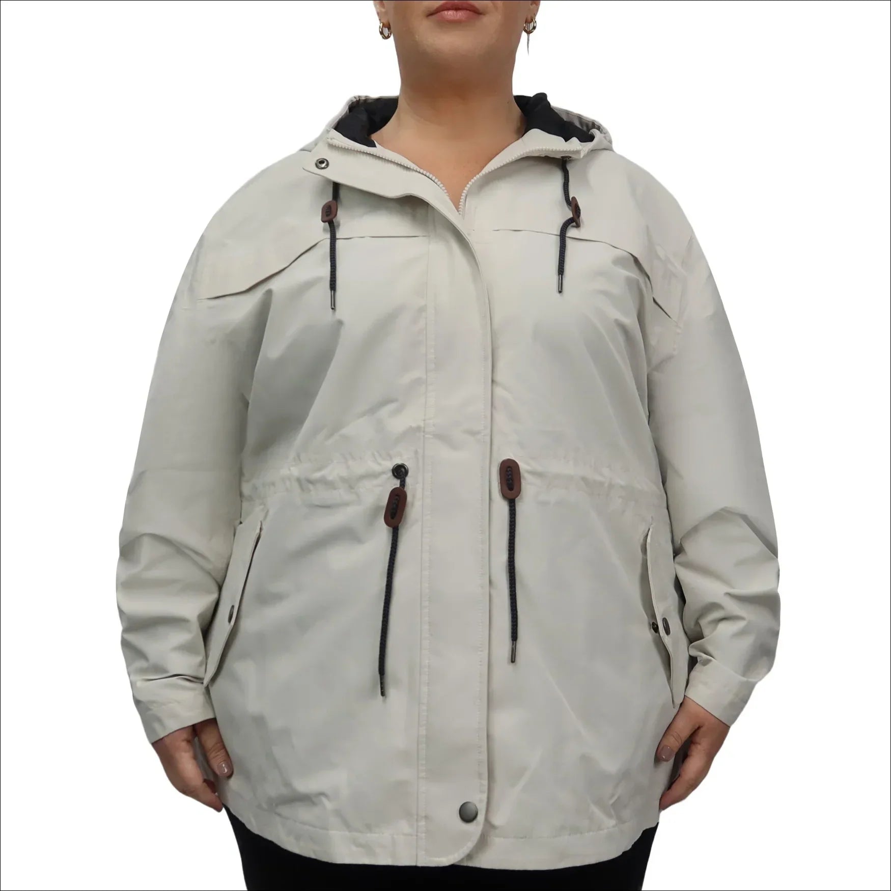 Women’s Plus Size Manchester Waterproof 2X-6X Rain Jacket Tailored Jacket Straight Jacket A-Line Jacket