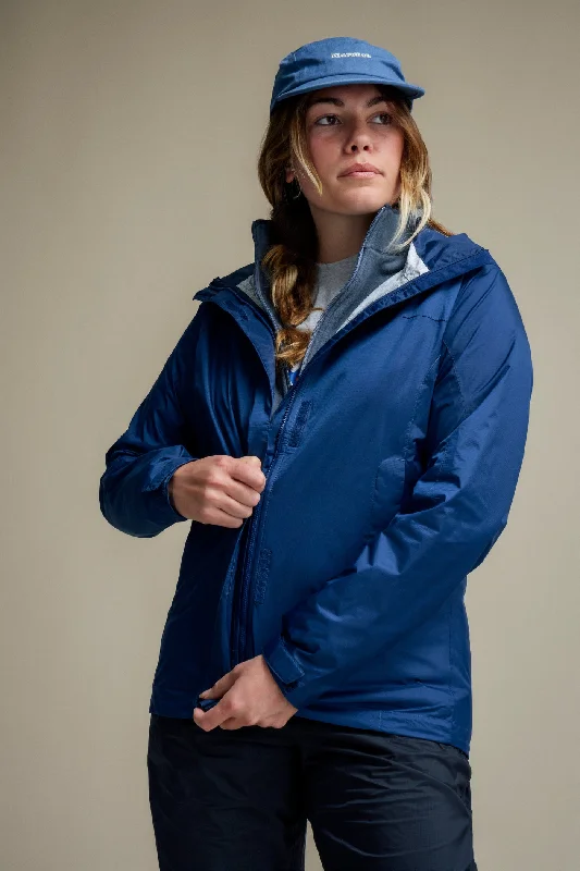 Wm's PreCip Eco Jacket A-Line Jacket Boat Neck Shawl Collar