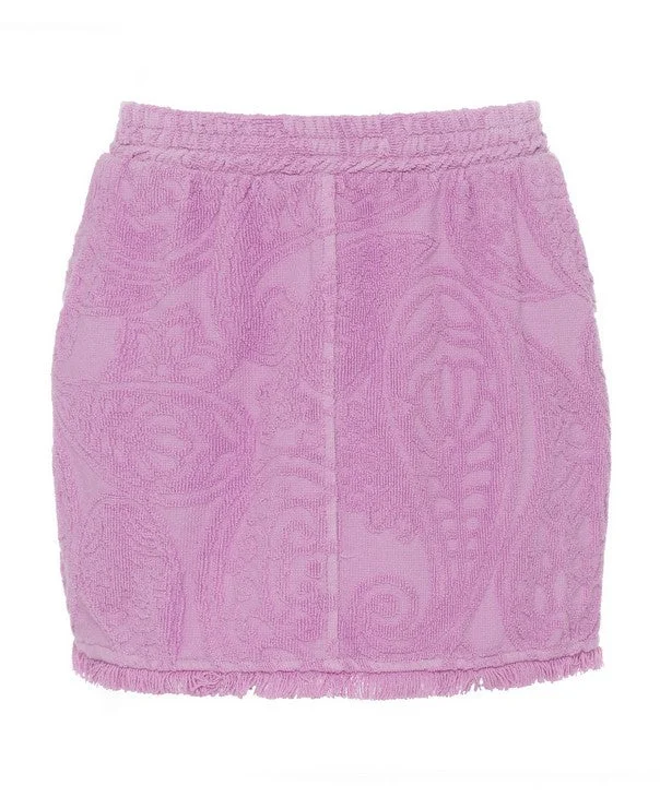 Devotion Twins Niki Skirt - Lilac corduroy skirt textured