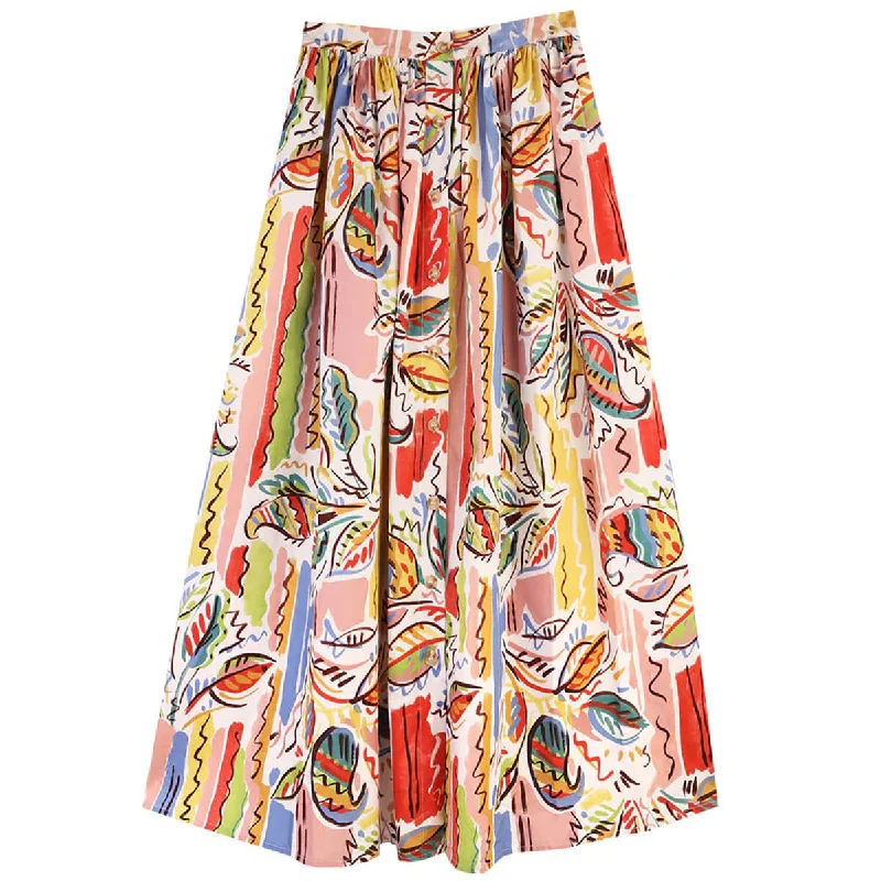 Isaac Skirt in Painted Paisley by L.F.Markey lace skirt delicate