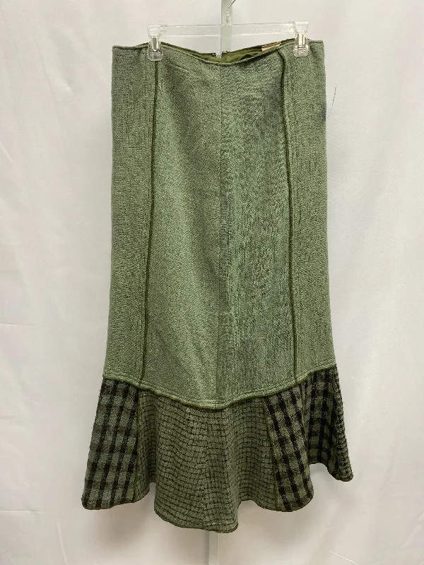 Size Large amano Green Skirt corduroy skirt cozy