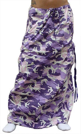 Ufo Utility Cargo Skirt  (Purple Camo) velvet skirt sumptuous